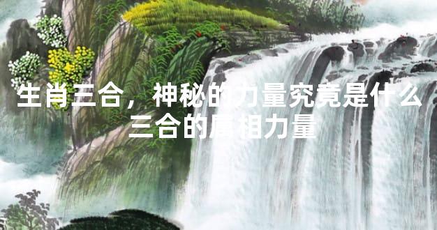 生肖三合，神秘的力量究竟是什么 三合的属相力量